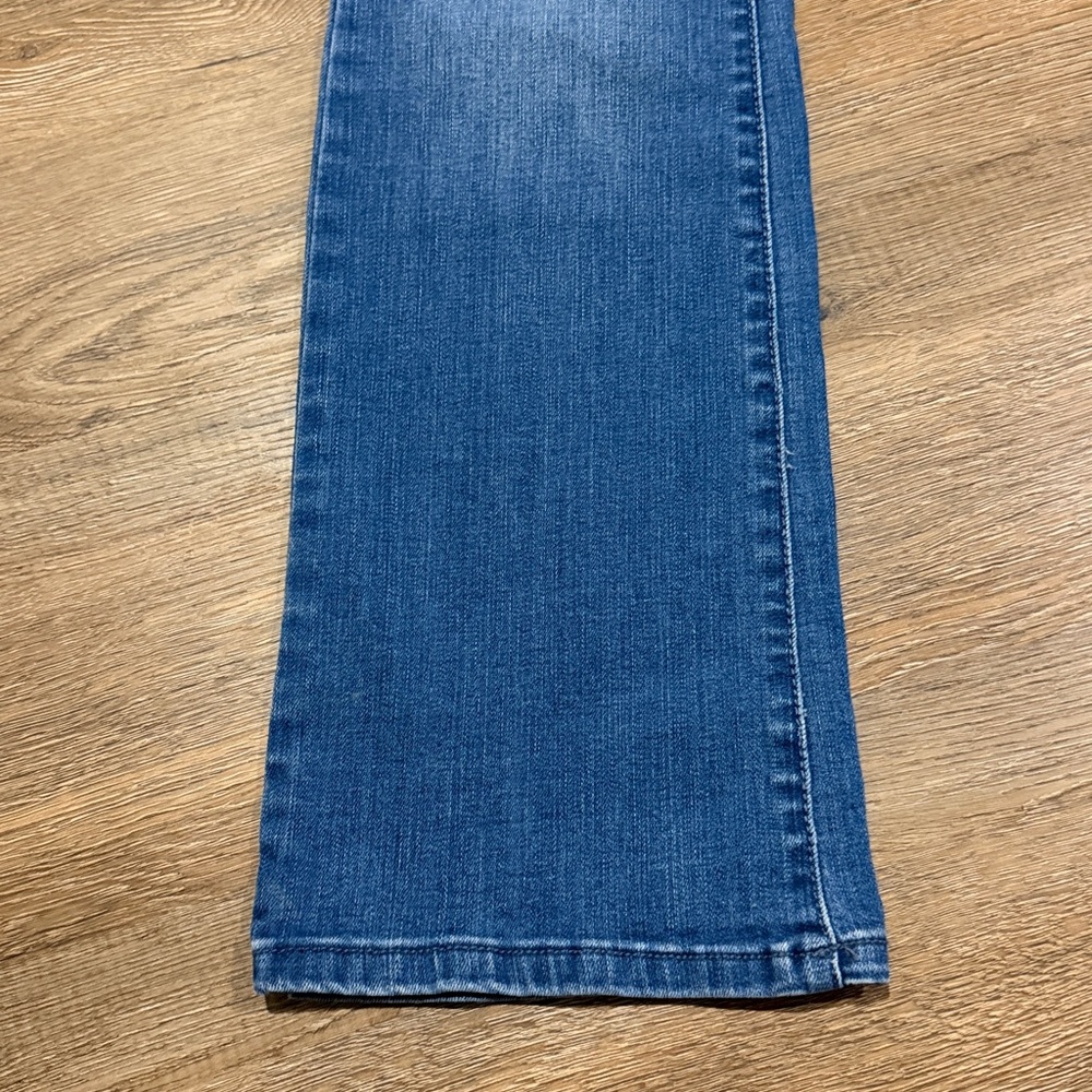 Draper James Patch Pocket Blue Flare Jeans - Picture 2 of 7